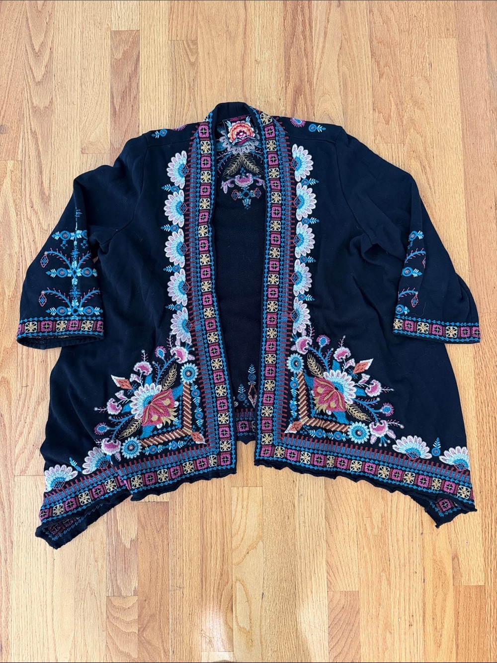 Johnny Was Delphine XS draping cardigan